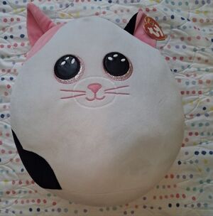 TY Squish A Boos 12in Cat